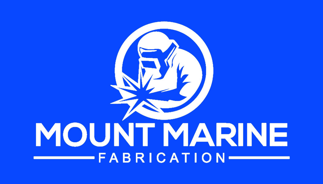 Mount Marine Fabrication blue logo welder stainless Mount Marine Fabrication