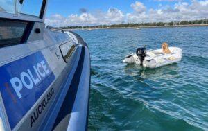 The Police Maritime Unit rescues Captain Huxley